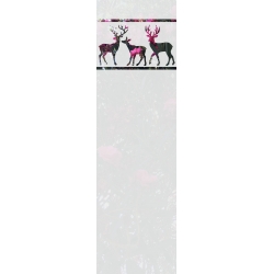ROZ35 59x200 naklejka na okno wzory zwierzęce - sarny, jelenie, łosie